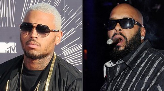 Chris Brown og Marion «Suge» Knight.