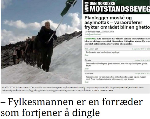 Skjermdump fra Altaposten.