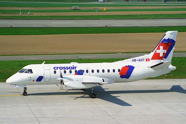 SAAB 340 i Crossairs farger.