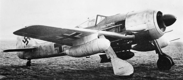 Focke Wulf FW 190, et allsidig fly som ble brukt på slutten av krigen.