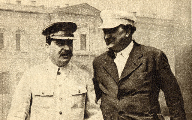 Josef Stalin og Georgi Dimitrov.