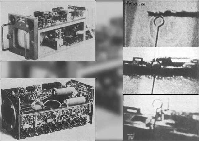 Mottakerenhet med bildeskjerm som ble brukt av piloten for å styre Hs 293D mot sitt mål. Teknologien ble senere brukt av amerikanerne i Koreakrigen.