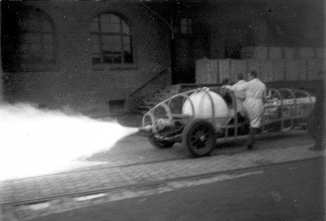 Rakettbilen med Arthur Rudolphs motor.