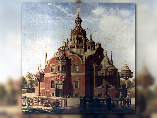 Uranienborg slott. Maleri av Constantin Hansen (1804–1880).