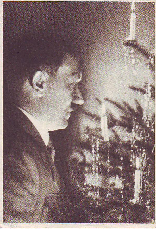 Hitler ved et juletre. Fra «Tysk krigsjul 1944».