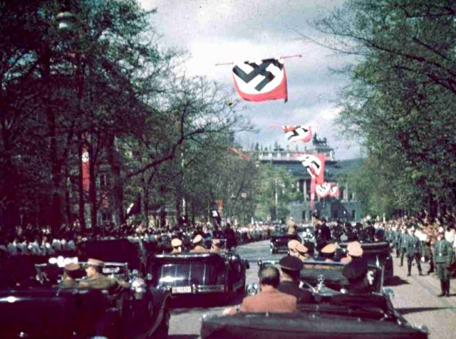 Parade i Wien, mars 1938.