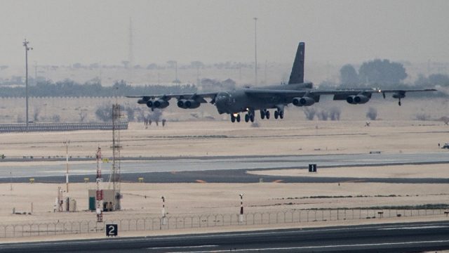 Illustrasjonsbilde: Et B-52 lander i Qatar.